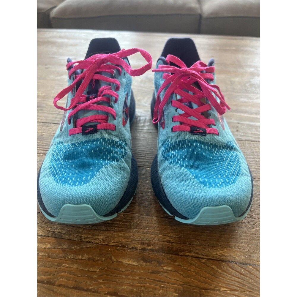 Brooks Shoes Women 7 Empower Her Launch 9 Running Blue/Eclipse/Pink Athleisure - Picture 4 of 12